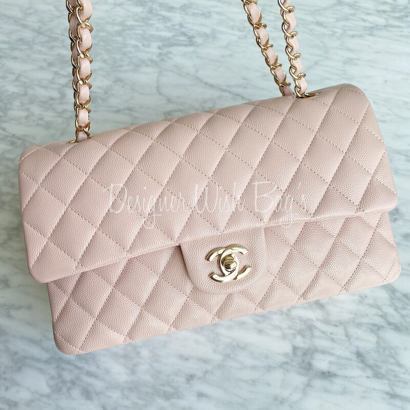 Chanel Medium Rose Clair Chaud Caviar 21C - Designer WishBags