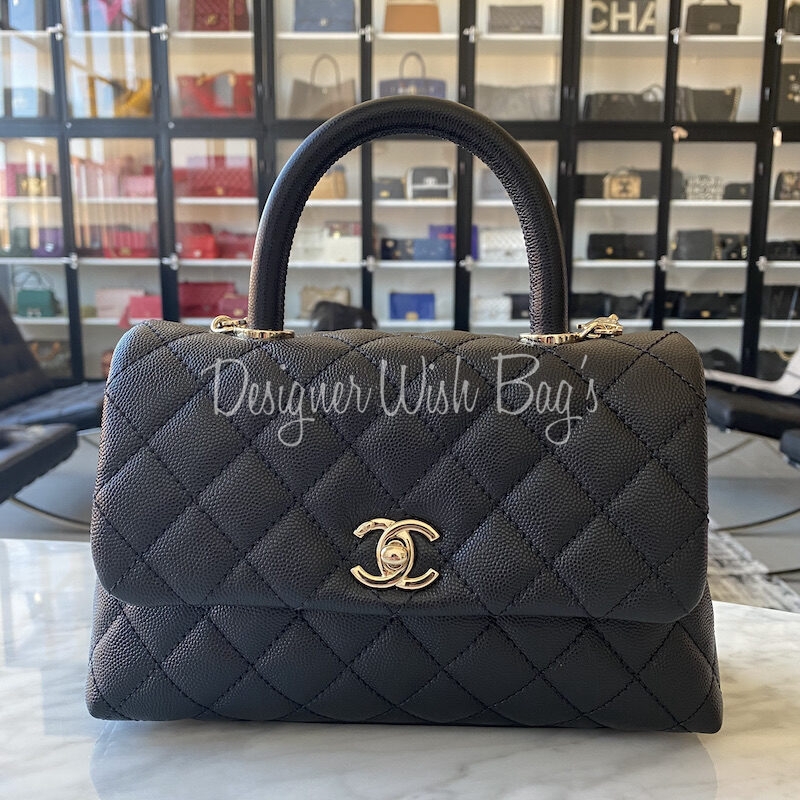 Chanel coco handle bag Black Leather ref.577008 - Joli Closet