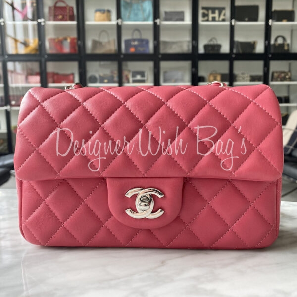 Chanel Mini Rectangular Pink - Designer WishBags