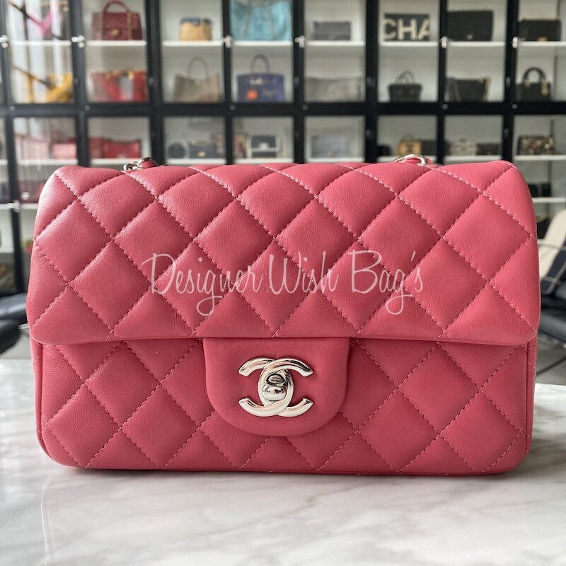 chanel mini rectangular pink