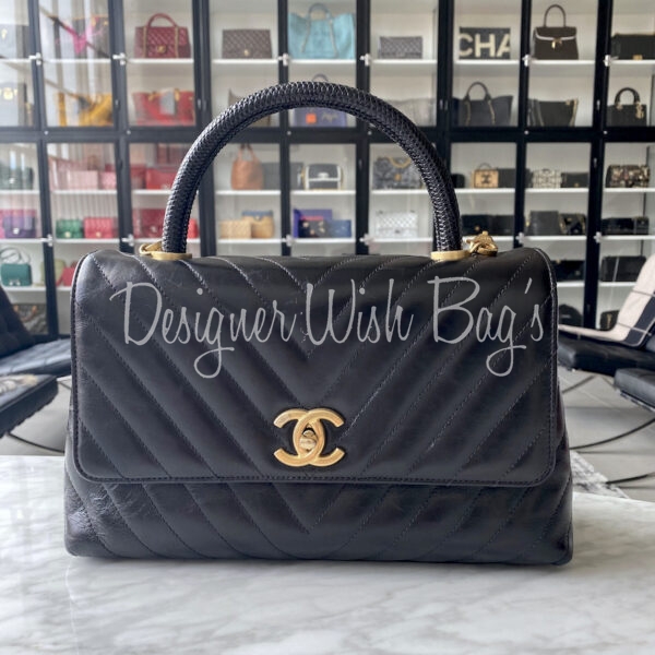 Chanel Coco Handle Medium Caviar - Designer WishBags