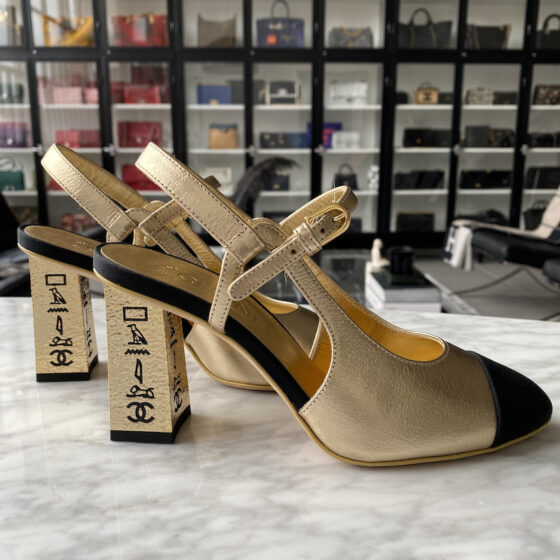 chanel dad sandals white