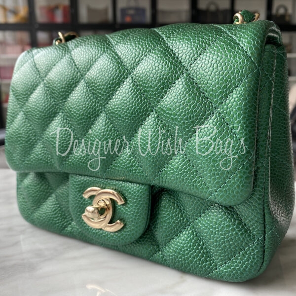 HOT Chanel Emerald Green Jumbo Classic Double Flap Bag in Lambskin L   Sellier