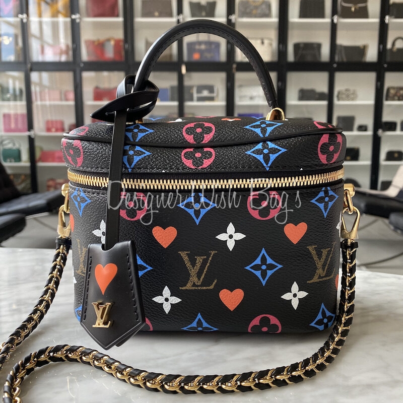 Louis Vuitton Vanity PM Game On Black in Coated Canvas with Gold