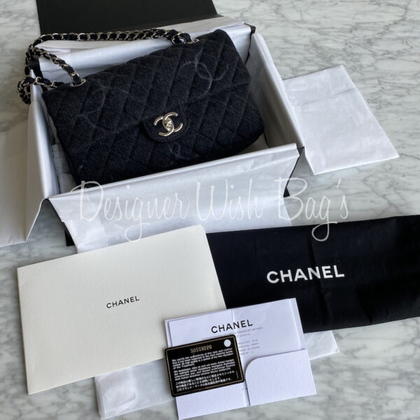 Chanel Denim Medium Flap Black 20B