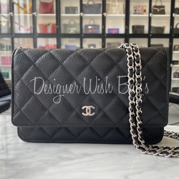 Chanel WOC Black Caviar SHW - Designer WishBags