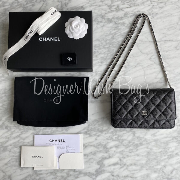 Chanel WOC Black Caviar SHW - Designer WishBags