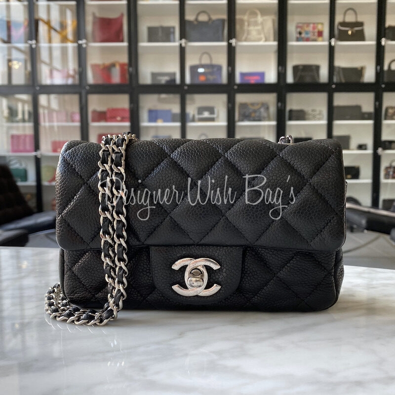 Chanel Mini Black Caviar - Designer WishBags