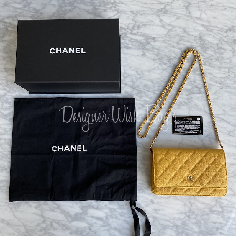 Chanel WOC Yellow Caviar - Designer WishBags