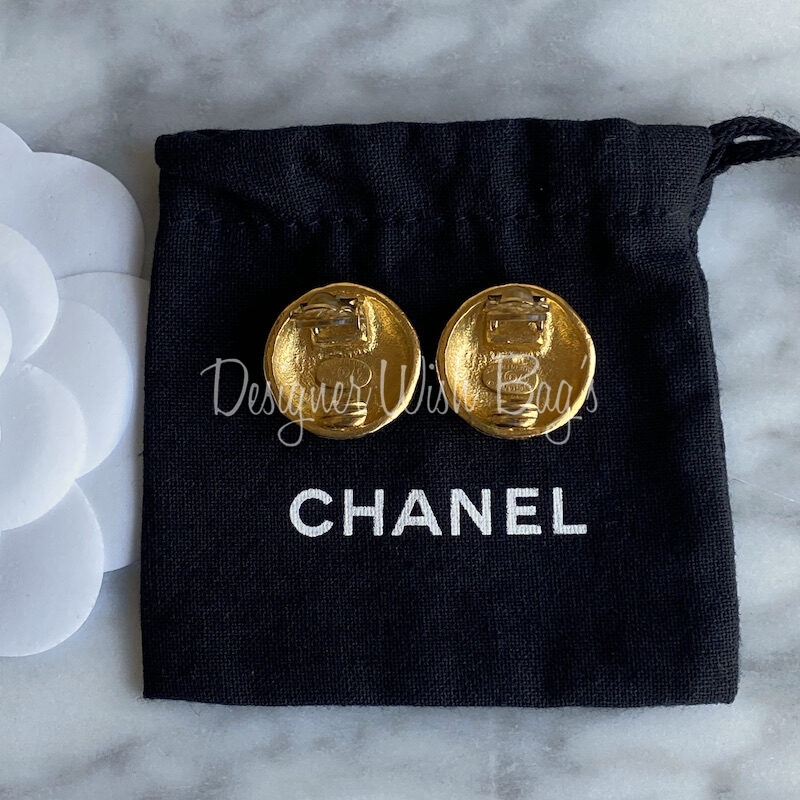 Vintage Chanel Clip Earrings - Designer WishBags