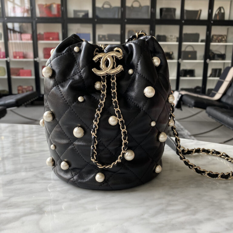 Chanel Bucket Pearl Bag SS21 - Designer WishBags - now part of