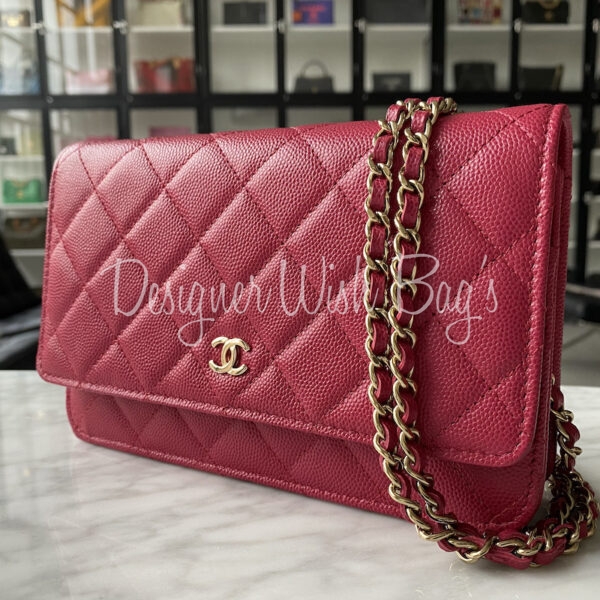 Chanel WOC Raspberry Caviar GHW