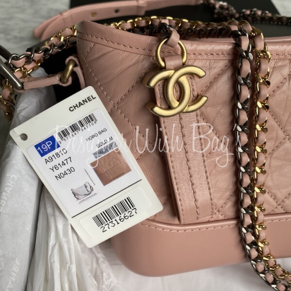 Chanel Gabrielle Small Powder Pink - Designer WishBags