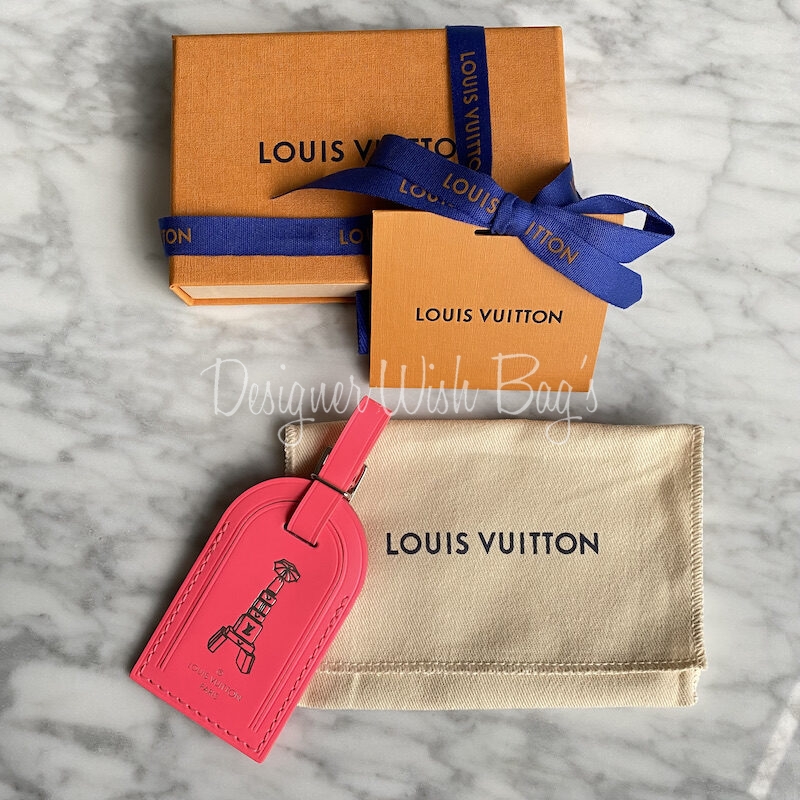 Louis Vuitton, Other, Rare New Louis Vuitton Luggage Tag With Dust Cover  Box Bag And Limited Ribbon