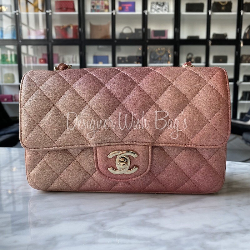 Chanel Classic Iridescent Pink - Designer WishBags