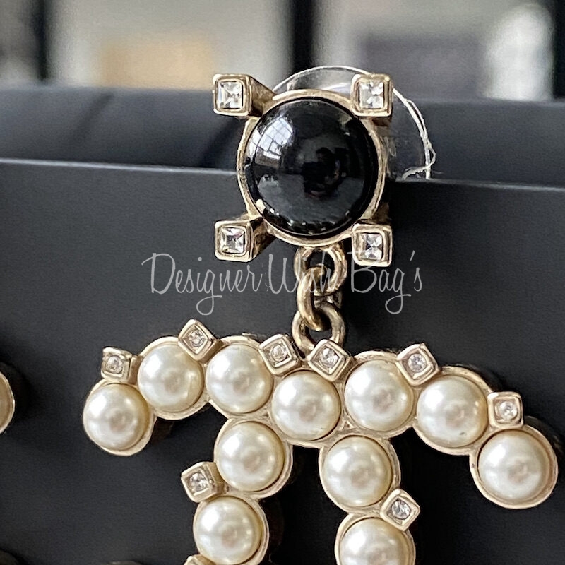 Chanel CC Pearls Earrings