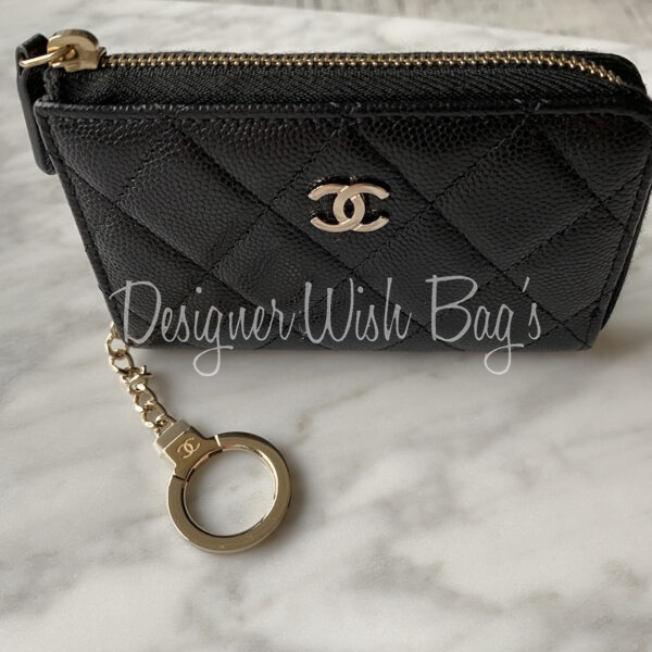 Chanel 19S Iridescent Black O Key Holder Case Luxury Bags  Wallets on  Carousell