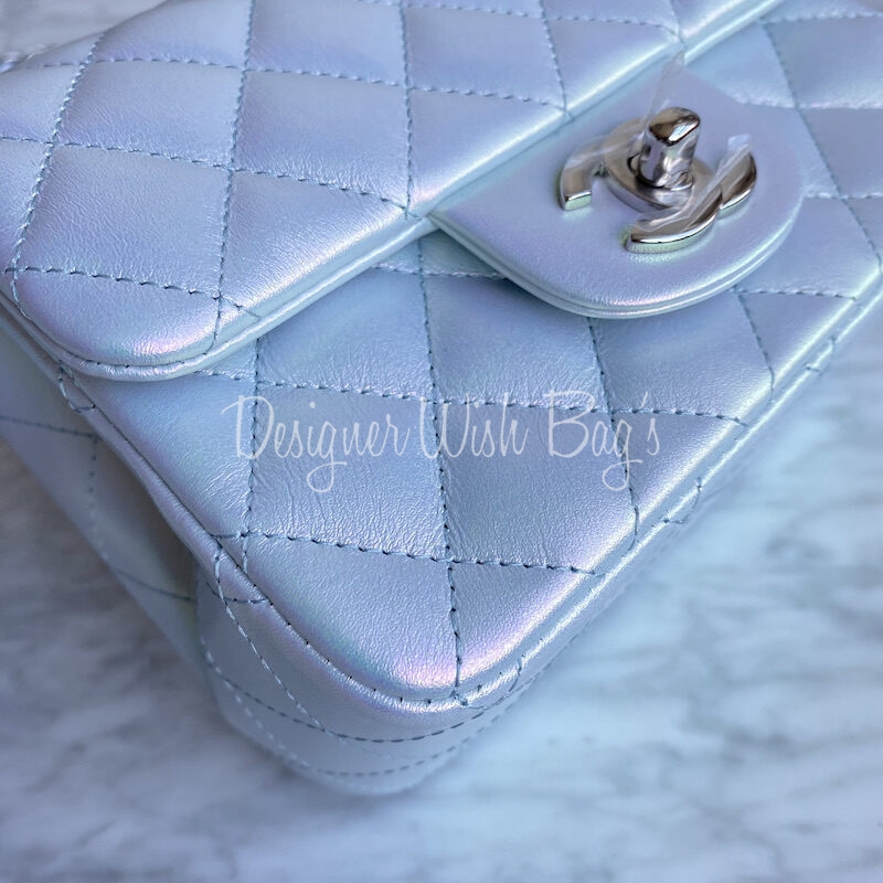 Chanel Mini Blue Ice Iridescent 21K - Designer WishBags