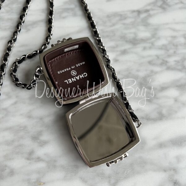 Chanel Clutch with Chain Mirror - Designer WishBags Chanel Clutch with Chain Mirror - Designer WishBags