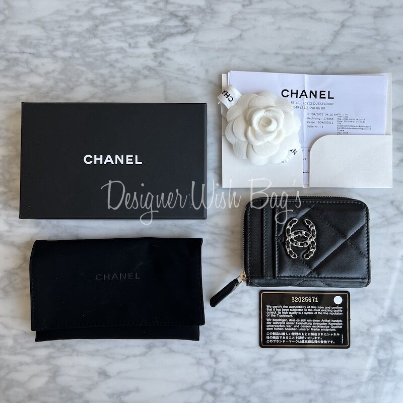 Chanel 19 Compact Wallet - Designer WishBags