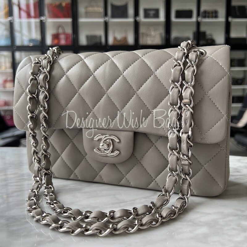 Chanel Classic Small Grey - Designer WishBags