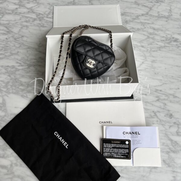 Chanel Heart Bag Small 22S - Designer WishBags