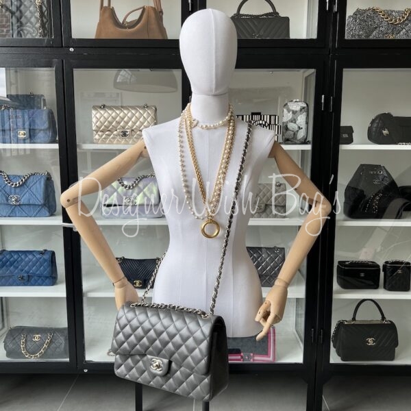 Chanel Jumbo Grey GHW - Designer WishBags