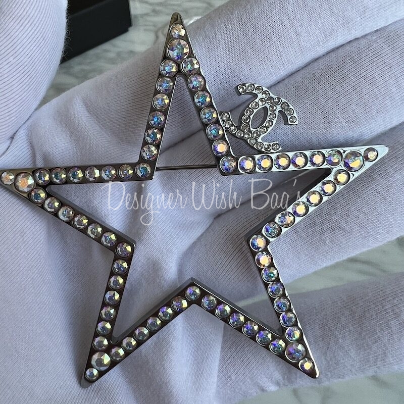 Big Chanel Star Brooch 17K - Designer WishBags