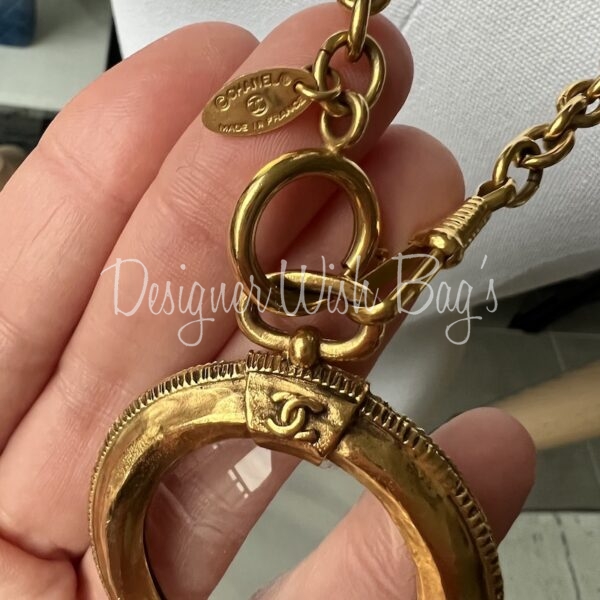 authentic chanel necklace gold