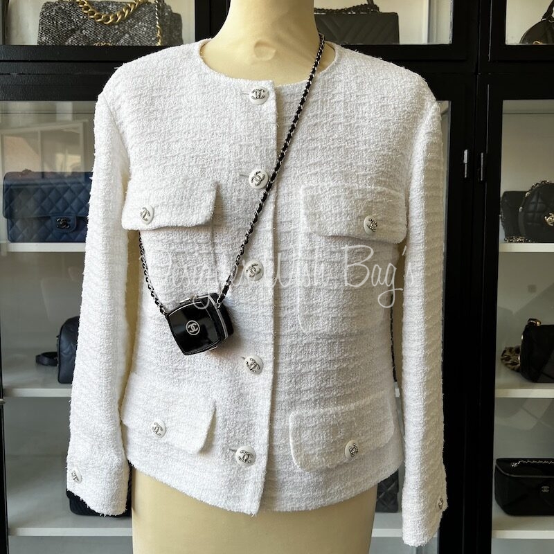 Blazer Chanel White size 34 FR in Viscose  32101068