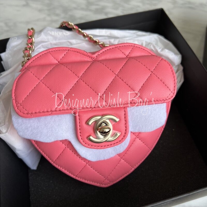 chanel pink quilted handbag leather