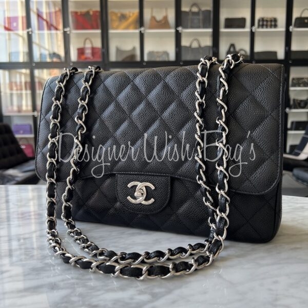 Chanel Jumbo Single Flap Caviar - Designer WishBags
