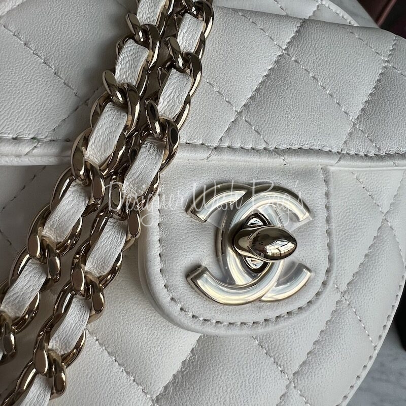 Chanel White Heart Bag - Designer WishBags