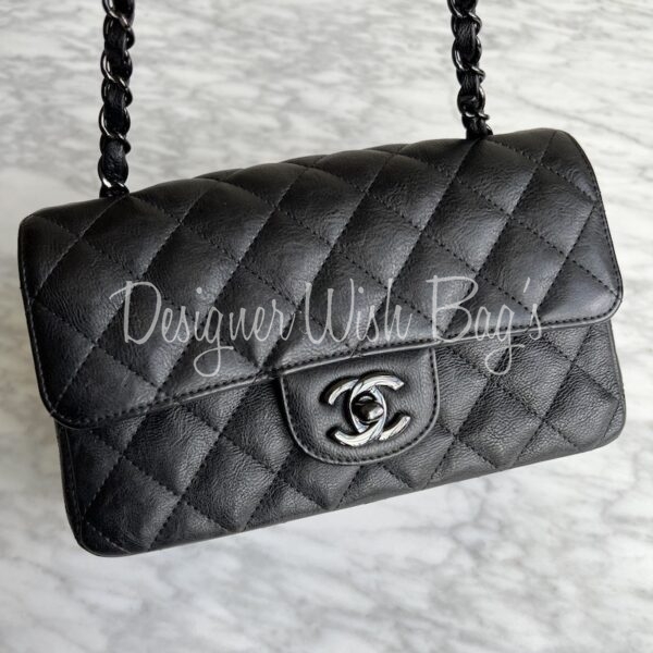 Chanel Mini So Black Crumpled Calf 17S - Designer WishBags