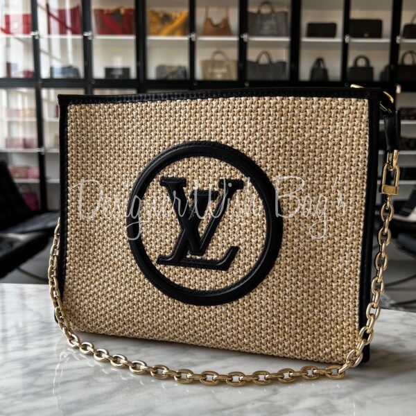 LV Toiletry on Chain Raffia