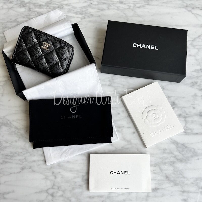 Chanel Zip Coin Purse Card Holder - Designer WishBags