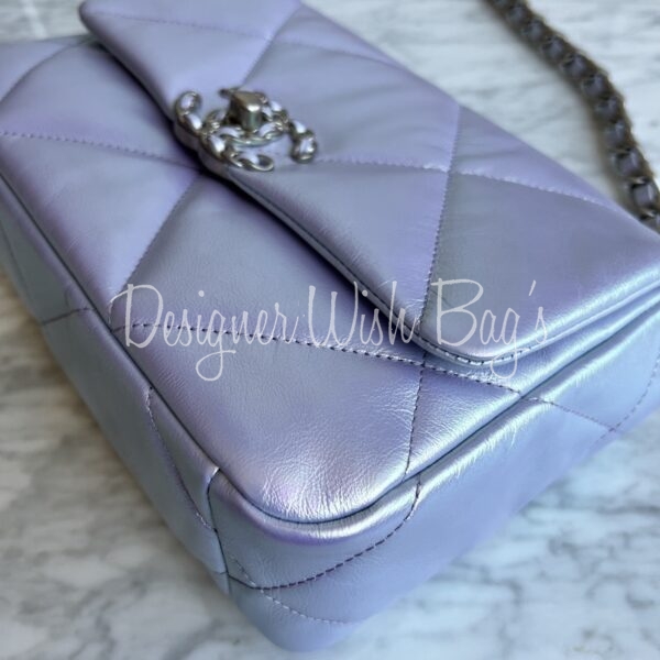 Chanel 19 Iridescent Purple Blue 22P - Designer WishBags