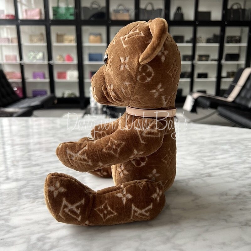 Louis Vuitton Monogram Doudou Teddy Bear Limited Edition 2017 Plush Do –  Mightychic