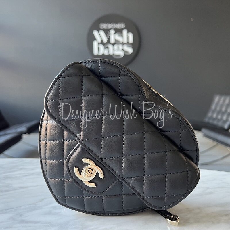 Chanel Black Heart Bag Large