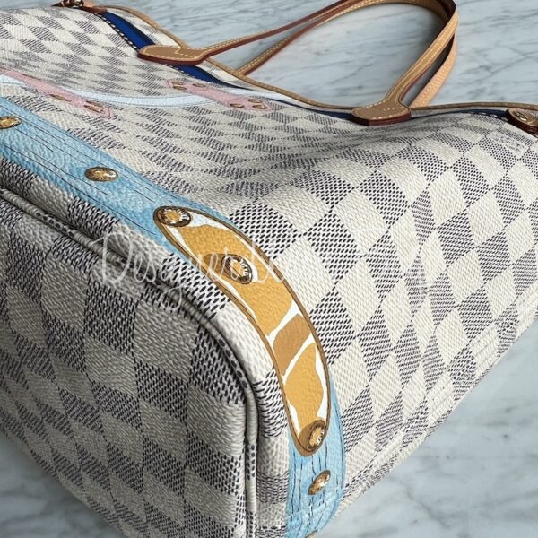 Louis Vuitton Portofino Pink Damier Azur Summer Trunks Neverfull