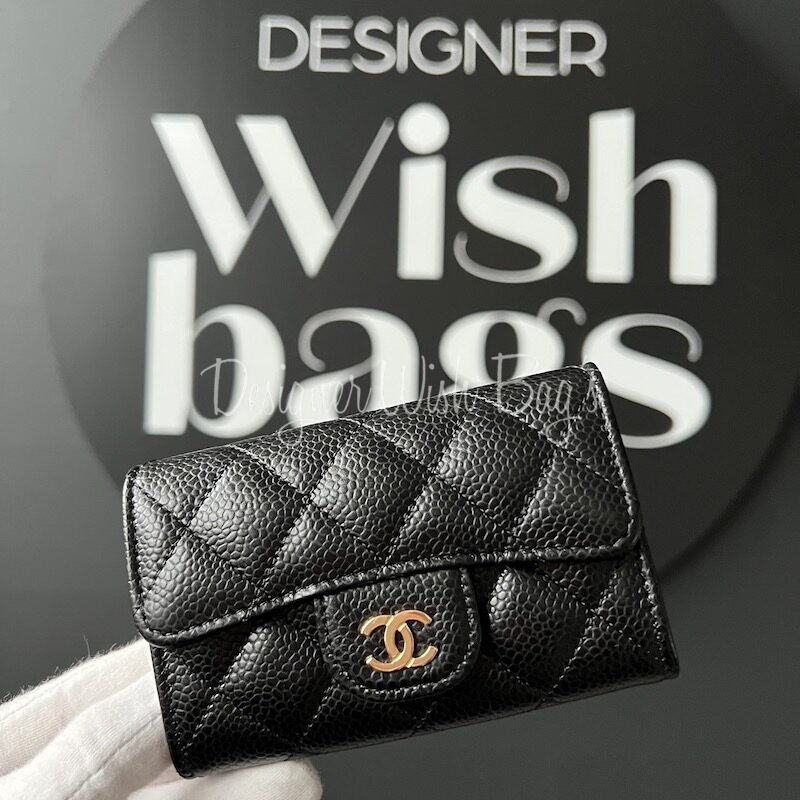 Chanel Card Holder Chevron - Designer WishBags