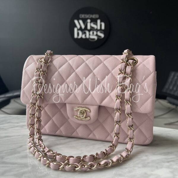 Chanel Small Classic Pink 21S - Designer WishBags