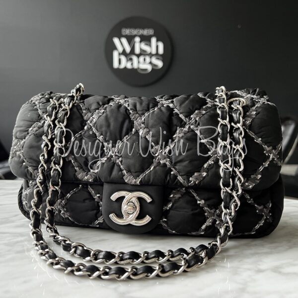 Chanel Black/White Quilted Leather Gabrielle Medium Hobo Bag - Yoogi's  Closet