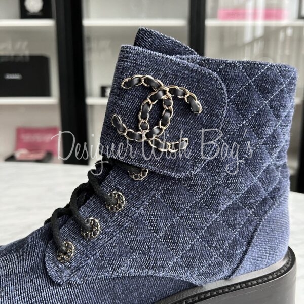 chanel lace up boots 2022
