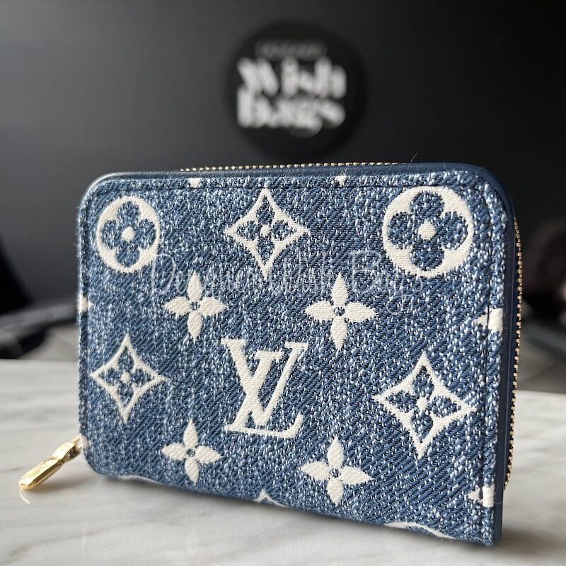 Louis Vuitton Blue Monogram Denim Zippy Wallet