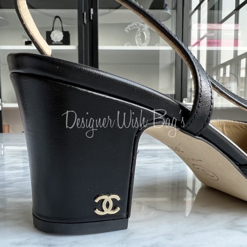 Chanel Slingback Black 36 - Designer WishBags