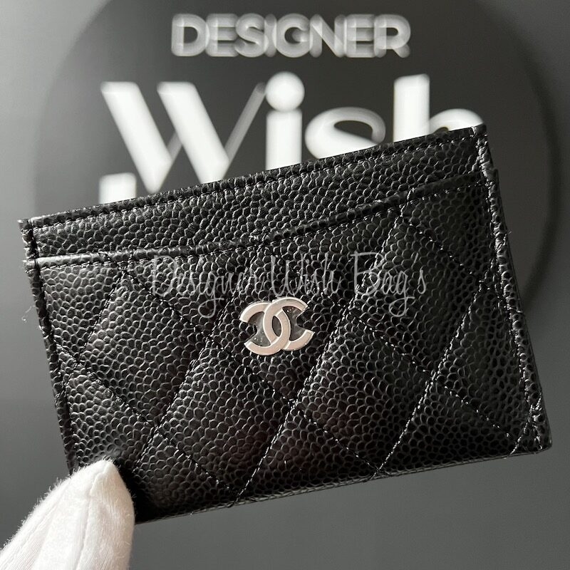 Chanel Card Holder Black - Designer WishBags