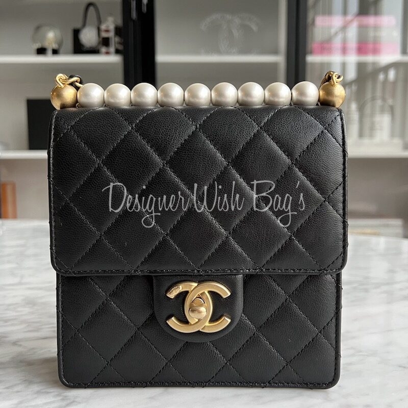 Chanel Mini Chic Pearl Black - Designer WishBags