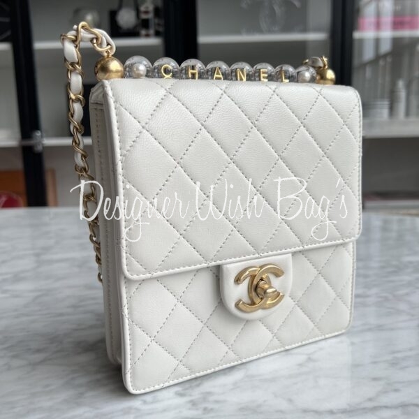 CHANEL HOBO PEARL MINI BAG - Doluxury