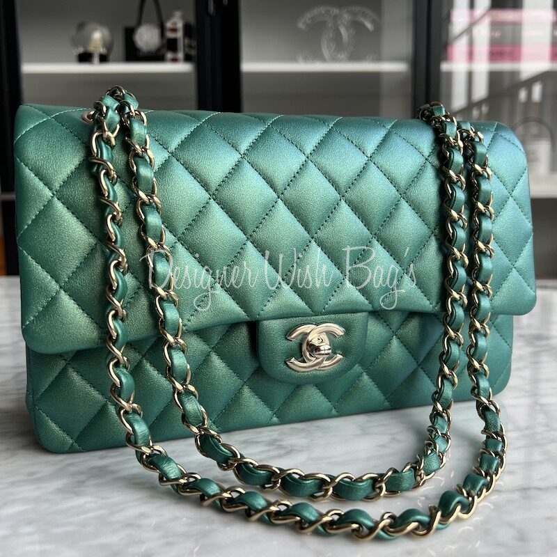 Chanel Medium Emerald Green - Designer WishBags